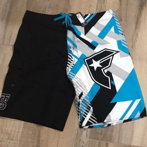 Famous Stars & Straps Slash board shorts men’s 34 waist